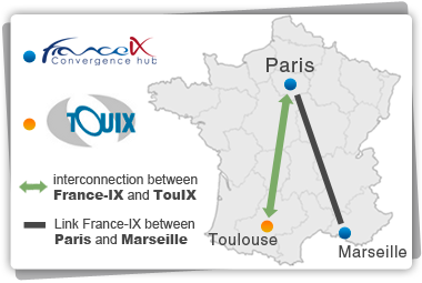 Picture of interconnection between Franc-IX and TouIX