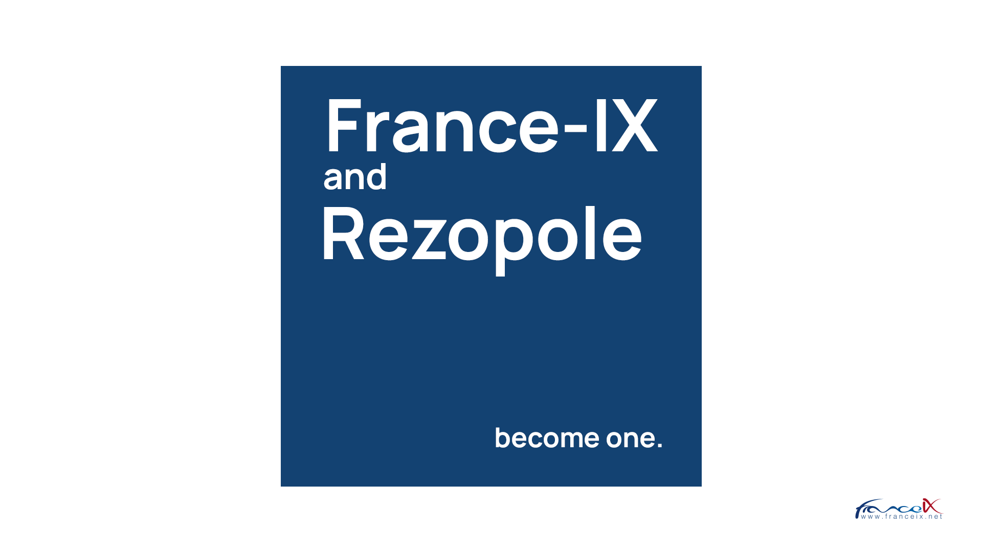 France-IX merges with rezopole